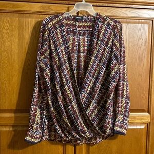 DKNY wrap blouse. Excellent condition.,